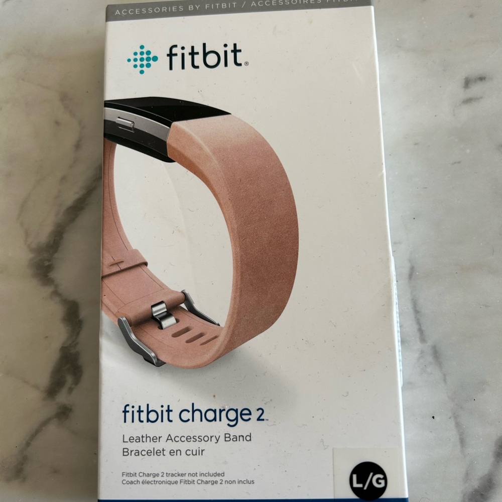Fitbit Charge 2 with blush pink band